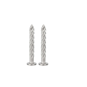 Fábrica de China Clavos en espiral de acero inoxidable Tornillos de expansión Clavos roscados impulsados por martillo oculto Clavos torcidos - Product Image 1