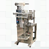 Machine d'emballage VFFS à grande vitesse pour plaques rondes, avec godet volumétrique pour granulés, noix, graines et céréales