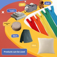 OCO Factory Großhandel Unsichtbar #3 Reiß verschluss Voll bunte Kunststoff versteckte Reiß verschluss kette für Schuhe Hosen Röcke und U-förmiges Kissen