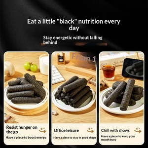 Bastoncini di Riso Nero ai Cinque Gusti 200g, Rotoli di Riso Integrale con Sesamo Rosso in Confezione - Product Image 4