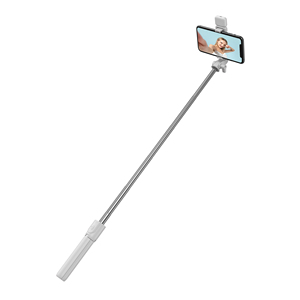 Shenzhen OEM, support de téléphone sans fil pliable de 1 mètre de long, bâton à <span class=keywords><strong>selfie</strong></span> avec miroir et lumière d'appoint, fonction de pliage supplémentaire - Product Image 6