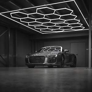 Plafonnier LED modulaire hexagonal suspendu DB RGBW D0100H5W3RT 1 pièce/lot de 5 pour garage, sous-sol, salle de jeux - Product Image 6