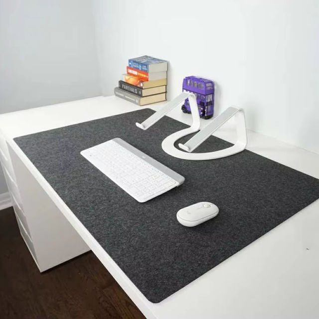 Extra Large Natural Wool Felt Classic Desk Mats Mouse Pad 5mm Thick Eco-Friendly Custom Color Table Protector