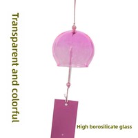 Cloches à vent suspendues en verre borosilicate soufflé à la main Edo, style japonais, vitrail, décoration de balcon, publicité commerciale