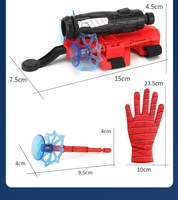 Pistol Mainan Tembak Jaring Laba-laba Custom dengan Pelontar Dart Suction Cup, Tali Pergelangan Tangan, Cosplay, Permainan Tembak-tembakan Outdoor, Mainan Unik, Grosir