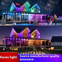 Lumières LED extérieures permanentes à commande par application intelligente, luminosité réglable, éclairage décoratif RGB pour les fêtes