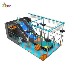 Beliebteste Kinder Hindernis Ninja Course Indoor-Spielplatz Abenteuer mit Ninja Warrior