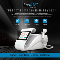 Appareil laser diode portable indolore pour l'épilation permanente, esthétique du visage, 1200W/1000W, usage commercial, appareil de salon