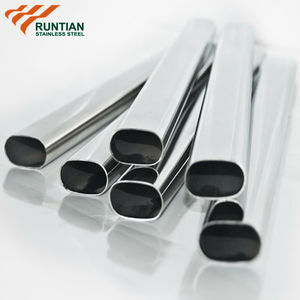 Brossé 201 À Face Plate Ovale Tube En Acier Inoxydable Foshan - Product Image 3