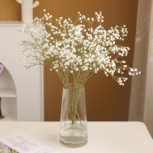 Ramillete de Flores Artificiales Ruilisi de 30cm-100cm, Color Blanco Puro, para Decoración de Bodas y Hogar - Product Image 1