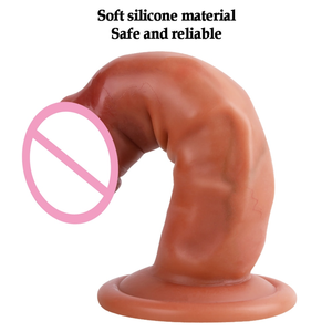 GF prepuzio dildo all'ingrosso realistico morbido pene scorrevole della pelle con venature mobili giocattoli del sesso del cazzo spesso per le donne - Product Image 3