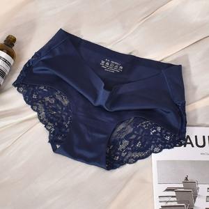 ชุดชั้นในผู้หญิงขายส่ง ผ้าไหมน้ำแข็ง แต่งลูกไม้ ไร้รอยต่อ กางเกงในขาสั้น โปร่งใส เซ็กซี่ - Product Image 6