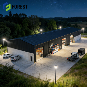 Entrepôt et atelier préfabriqués en acier léger pour la logistique, le bureau, l'hôpital, le stockage avec assemblage rapide - Product Image 1