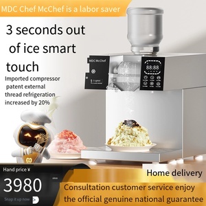 Automatically Quick Milk Snow Bingsu <b>Ice</b> Shaver <b>Machine</b> Commercial Table Top Air Cooling Touchscreen Snowflake <b>Ice</b> Bingsu - Product Image 2