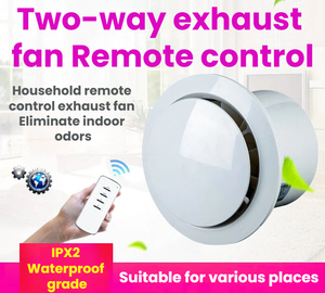 4/6/8 inch cửa sổ hình trụ phòng tắm vắt tường gắn cho nhà bếp nhà vệ sinh quạt thông gió - Product Image 2