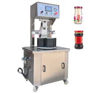 Semi Automatic capping Sealing machine/4 heads electric stainless steel vacuum capping machine for glass jars