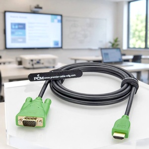 Konverter Aktif HDMI ke VGA 1080P Kabel Video HDMI Male ke VGA Male untuk Laptop PC Monitor Proyektor Koneksi Layar Kantor - Product Image 1
