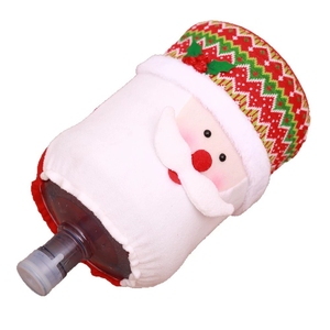 Couverture de distributeur d'eau de noël élastique Santa bonhomme de neige Rudolph renne cache-poussière pour la décoration de vacances de maison de bureau - Product Image 5