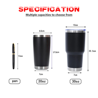 Taza de Viaje de Acero Inoxidable de Doble Pared de 20/30 oz, Termo para Auto de 30 oz, Tazas de Café de 20 oz con Tapa, Botella de Plástico para Agua, Cerveza y Auto