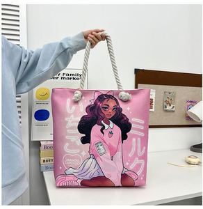 Custom New Black Girl Large Shoulder <b>Bag</b> African American Canvas Tote <b>Bags</b> for Women - Product Image 3