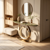Console de salon moderne en métal de luxe haut de gamme pour hôtel