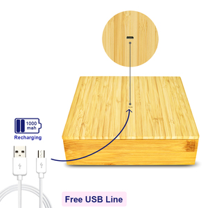 Espejo de Maquillaje Compacto Plegable de Madera de Lujo con Iluminación y Logotipo Personalizado, Organizador de Joyas y Almacenamiento, Venta al Por Mayor - Product Image 3
