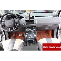 Untuk 2012-2018 Range Rover Evoque L538 Film pelindung konsol persneling Interior kayu persik lapisan pelindung roda gigi