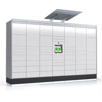 Casier à panneau solaire de plage pièce en espèces paiement par carte de crédit casier de livraison de colis intelligent casier à énergie solaire extérieur