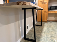 Pieds de table en forme d'épingles à cheveux pour table de jardin, terrasse et sièges d'extérieur