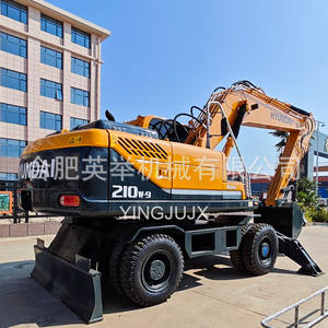 Excavatrice à pneus usagés moderne 210-9, construction urbaine, construction routière, exploitation agricole, construction efficace - Product Image 4