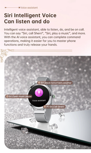 <span class=keywords><strong>Montre</strong></span> de sport Surveillance de la santé Smartwatch Mode pour appeler Charge magnétique Numérique GNX7 IP67 AI Voice Assistant Email - Product Image 4