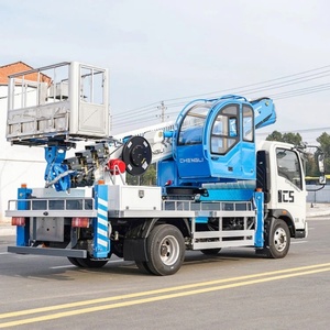 HOWO 21m 28m 32m Straight Arm Bucket Trucks Cherry Picker Aerial Work Vehicle Platform Man Lift Sky Lift Truck Truck - Product Image 2