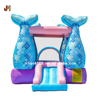 Maison à rebond gonflable de forme sirène, nouvelle collection, château de saut avec toboggan pour enfants