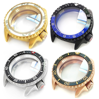 Lunette rotative AR en céramique, acier inoxydable 316L brossé étanche 20 ATM, verre saphir de plongée automatique, boîtier SKX007