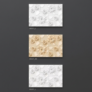 Carreaux muraux en céramique brillants 3D imitation briques traditionnelles pour intérieur, 300x450mm, émaillés numériquement, étanches - Product Image 3