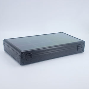 Custodia per il trasporto personalizzata con finitura a trama in pelle di serpente nera con morbida schiuma PU all'interno della custodia per attrezzature in alluminio - Product Image 6