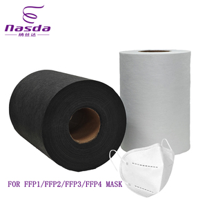 Nhà máy <span class=keywords><strong>100</strong></span> PP OEM bfe99 pfe99 Tan-thổi không dệt vải trắng hoặc đen meltblown không dệt vải cho ffp1 FFP2 ffp3 ffp4 mặt nạ - Product Image 1