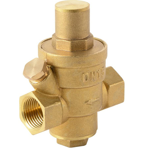 Valve verte DN20 NPT 3/4 ''régulateur régulateur <span class=keywords><strong>de</strong></span> <span class=keywords><strong>pression</strong></span> d'<span class=keywords><strong>eau</strong></span> en laiton réducteur PN 1.6 réglable avec jauge - Product Image 2