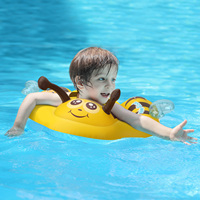 Bouée gonflable pour bébé et enfant Swimbobo, adorable abeille, pliable, en PVC, jouet aquatique pour piscine, été