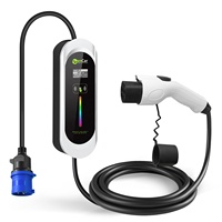 Zencar ICCB 7.2kw ev chargeur modèle E GBT chargeur 32A evse portable ev chargeur de voiture avec type B RCD pour voiture chinoise avec prise GB/T