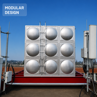 Réservoir d'eau modulaire en acier inoxydable SUS304 haute capacité pour la lutte contre les incendies et le stockage industriel