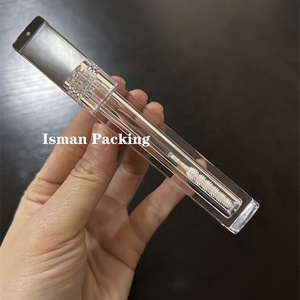 ISMAN - Tubo de Rímel Cuadrado Transparente de 5 ml al por Mayor, Envase de Delineador de Ojos de Cristal, Aplicador de Brocha de Silicona, Botella Vacía con Logotipo Personalizado - Product Image 6