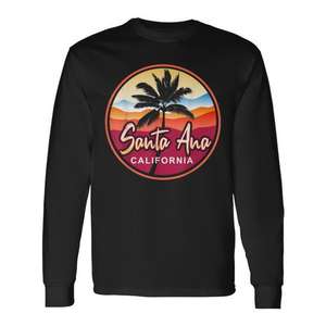 Santa Ana California T-shirt à manches longues Design Orange County - Product Image 1
