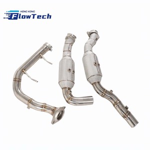 ท่อดาวน์ไปป์สแตนเลส T304 แบบไหลสูง พร้อมแผ่นกันความร้อน สำหรับรถฟอร์ด แร็ปเตอร์ F150 3.5T EcoBoost ปี 2017-2025 - Product Image 3