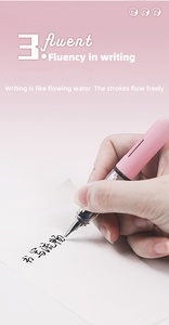 New Ins High-Appearance Level Estudantes Especiais 0.38EF Primary Cheese Mochi <span class=keywords><strong>Fountain</strong></span> <span class=keywords><strong>Pen</strong></span> Plástico para Escrever Finanças para Crianças - Product Image 4