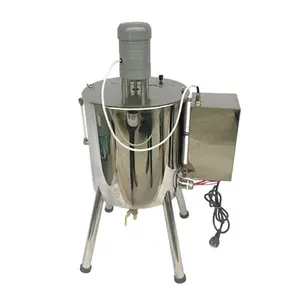 30-liter semi automatic heating stirring manual cosmetic cream lipstick bottle filling machine