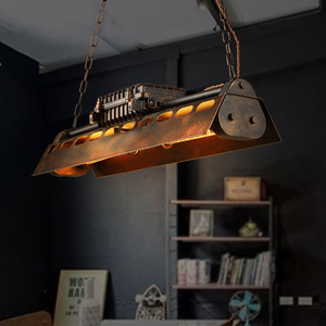<span class=keywords><strong>Lampadario</strong></span> Creativo in <span class=keywords><strong>Ferro</strong></span> <span class=keywords><strong>Battuto</strong></span> Stile Industriale Americano Steampunk per Bar e Caffè con Luci a Bulbo, Decorativo Retrò Vintage in Acciaio - Product Image 5