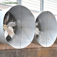 TIANRUI-ventilador de escape de presión negativa, martillo de caída/tracción/succión de flujo Axial a casa verde/granja de pollos/industrial
