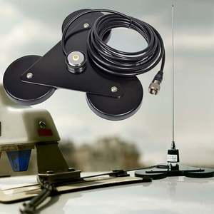 Antenne magnétique robuste SO239 à trois aimants, montage magnétique 3*diamètre 90mm avec câble coaxial de 4,5M pour antenne radio mobile HF/VHF/UHF/CB - Product Image 1