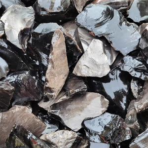 Pierre d'obsidienne argentée naturelle de haute qualité, taillée, écologique, de <span class=keywords><strong>forme</strong></span> irrégulière, utilisée pour la décoration - Product Image 6